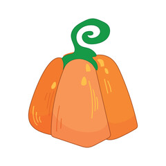 Abstract pumpkins for Halloween. Harvesting.