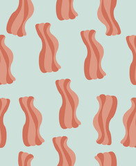 seamless pattern with Bacon