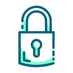 padlock sheild protect e commerce two tones icon logo
