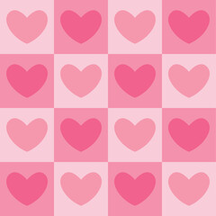 pink heart seamless pattern background for valentine, wrapping, wallpaper, wedding, love