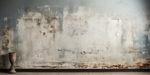 Vintage-style backdrop featuring a white painted wall texture.