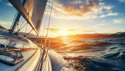Ocean water lifestyle travel sail ship yacht boating summer sea sailboat