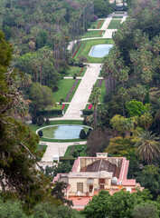 Aerial view of the Test Garden Hamma in Algiers, Alger, Algeria.