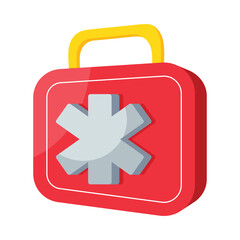 First aid kit vector colorful stickers Icon Design illustration. EPS 10 File