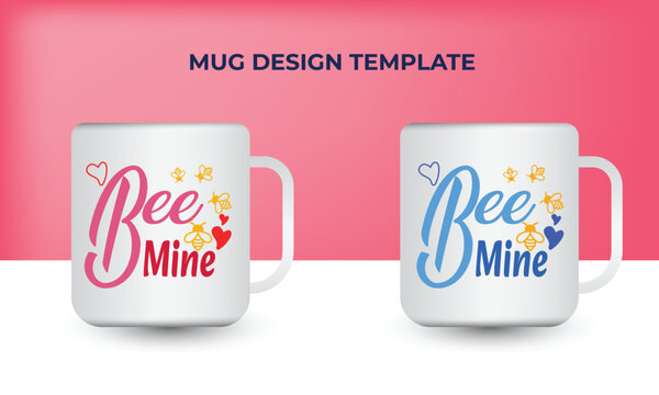 vector modern mug design template