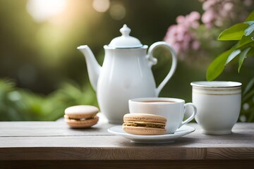 Fototapeta na wymiar teapot and cup