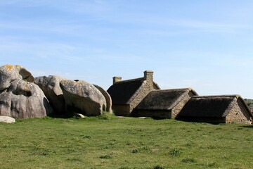 Le hameau de ménéham  en bretagne à Brignogan plage