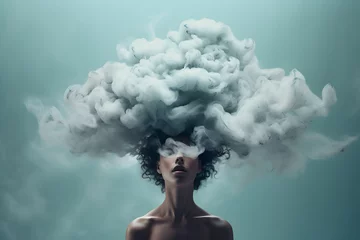 Muurstickers Brain Fog © Seegraphie