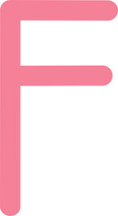 Obraz premium Alphabet F