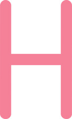 Fototapeta premium Alphabet H