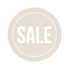 Enhance Your Offers with beige 'SALE' Sticker