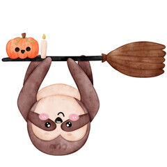 Halloween Sloth, Cute Sloth, Halloween, Halloween Pumpkin