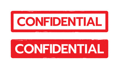 CONFIDENTIAL Stamp vector.