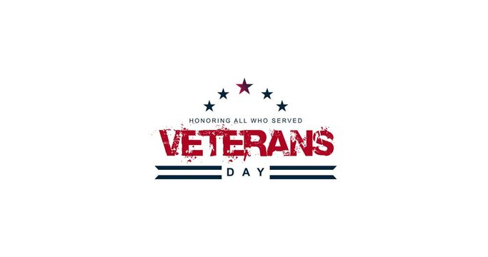 Veterans day. Honoring all who served. November 11