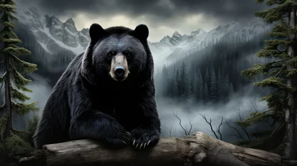Fototapeten bear in the mountain © Zain Graphics