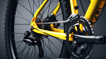 close view of bicycle wheel or gear