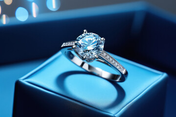 Beautiful diamond ring for engagement ceremony