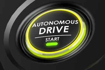 Start of autonomous drive button