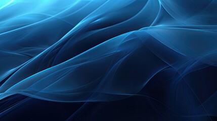Dynamic Blue Abstract Background. Generative  AI 