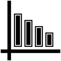 Business chart icon symbol image vector. Illustration of the diagram graphic statistics design image