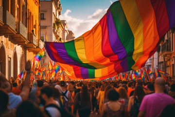 Obraz na płótnie Canvas LGBT pride parade