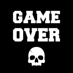 Game Over background for game design illustration vector