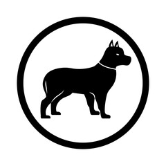 A place for walking dogs. A sign permitting dog walking in a special area. EPS10