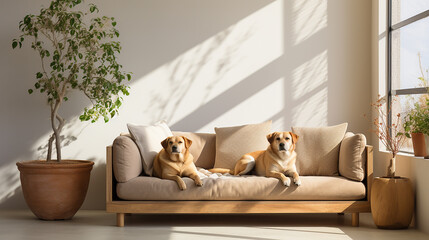 Golden retriever dog, animal background - obrazy, fototapety, plakaty