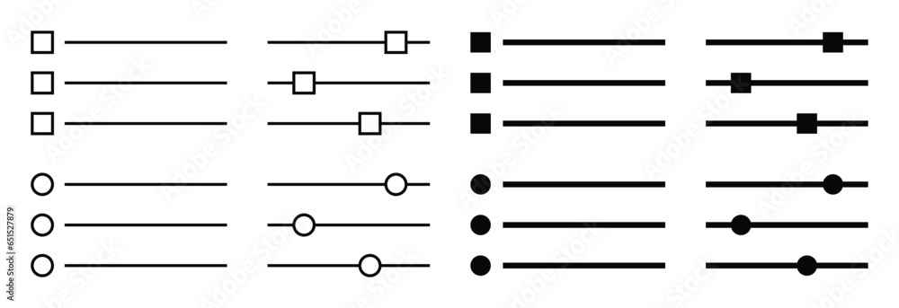 Poster menu or page icon set. vector isolated on white background. design for app, web.