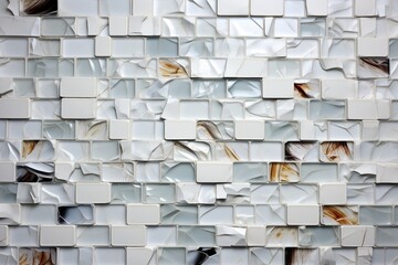 White Mosaic Harmony, a Captivating Tiles Background Texture Weaving an Intricate Tapestry of Colors and Geometric Elegance