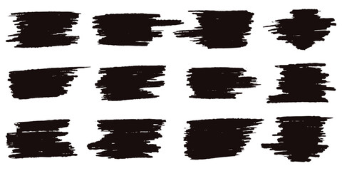 Black splash collection. Ink stain. Spray paint the shape with stain. Set of spray paint elements. black ink splash lines and drops. Paint brush, stroke vector set. Spray paint the shape with stain.