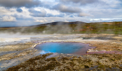 Blahver Hot Spring in Hveravellir, Iceland