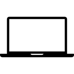 Computer technology icon symbol vector image. Illustration of the dekstop monitor display design image