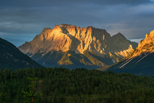 Blick vom Fernpass zur Zugspitze, &Ouml;sterreich