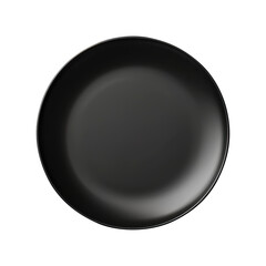 black plate isolated on transparent background Remove png, Clipping Path
