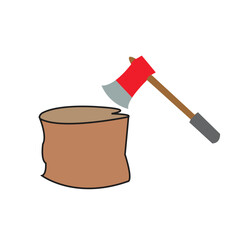 Tree Axe Wood Base Cutters Clipart Digital Vector Art Pack  Instant Download