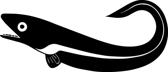 Obraz premium Eel catfish icon 3