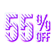 40 Percent Discount Offers Tag with Stripe Style Design