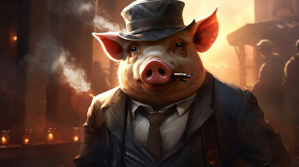 porco gangster 