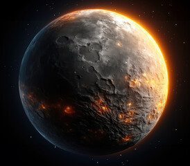 Mercury is the closest planet to the Sun in the solar system and its surface is like a silvery...
