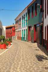 Calle de Agulo, one of the most beautiful towns in Spain (La Gomera, Canary Islands).