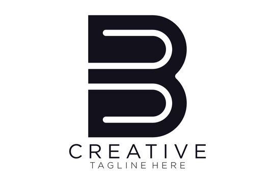 Abstract letter B logo design. icons for business of luxury, elegant, simple