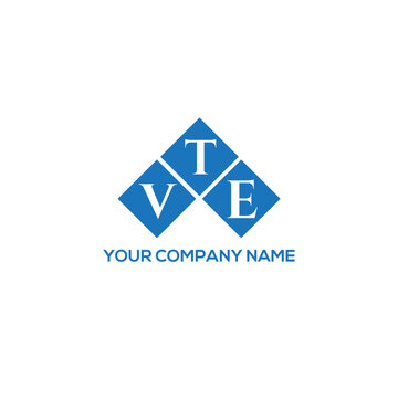 VTE letter logo design on white background. VTE creative initials letter logo concept. VTE letter design.