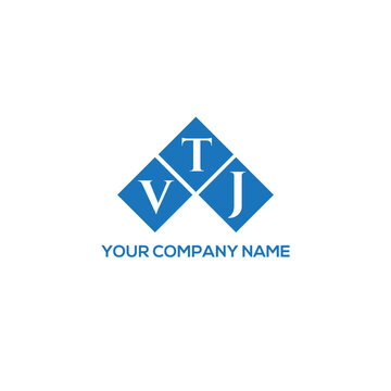 VTJ letter logo design on white background. VTJ creative initials letter logo concept. VTJ letter design.