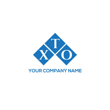 XTO letter logo design on white background. XTO creative initials letter logo concept. XTO letter design.
