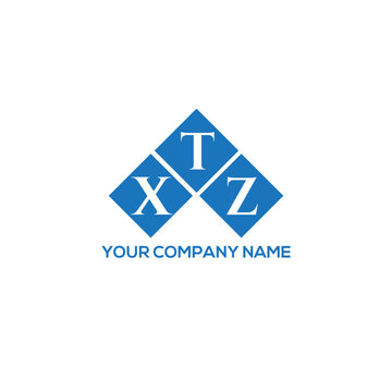 XTZ letter logo design on white background. XTZ creative initials letter logo concept. XTZ letter design.