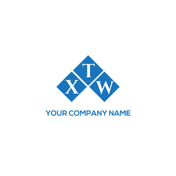 XTW letter logo design on white background. XTW creative initials letter logo concept. XTW letter design.
