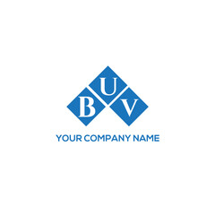 BUV letter logo design on white background. BUV creative initials letter logo concept. BUV letter design.
