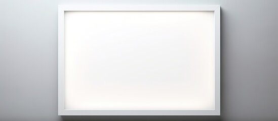 Illuminated white frame