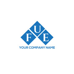 FUE letter logo design on white background. FUE creative initials letter logo concept. FUE letter design.
